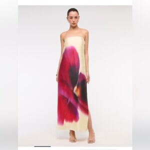 Abercrombie & Fitch Strapless Floral Maxi Dress